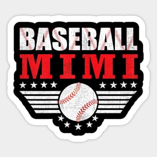 Womens Womens Baseball Mimi Ball Mimi Mothers Day Sticker